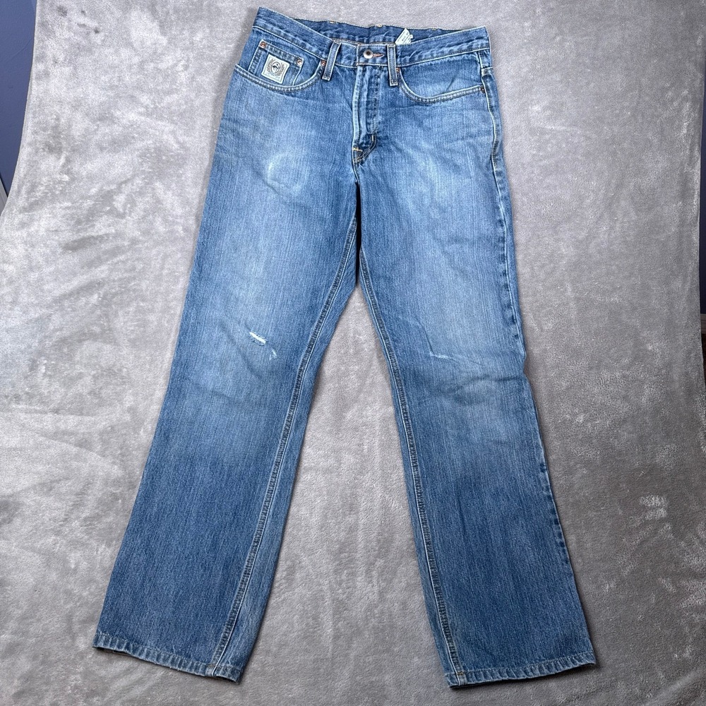 Cinch White Label Jeans Men 30x32 Blue Relaxed Mid Rise Straight Leg MB92834013
